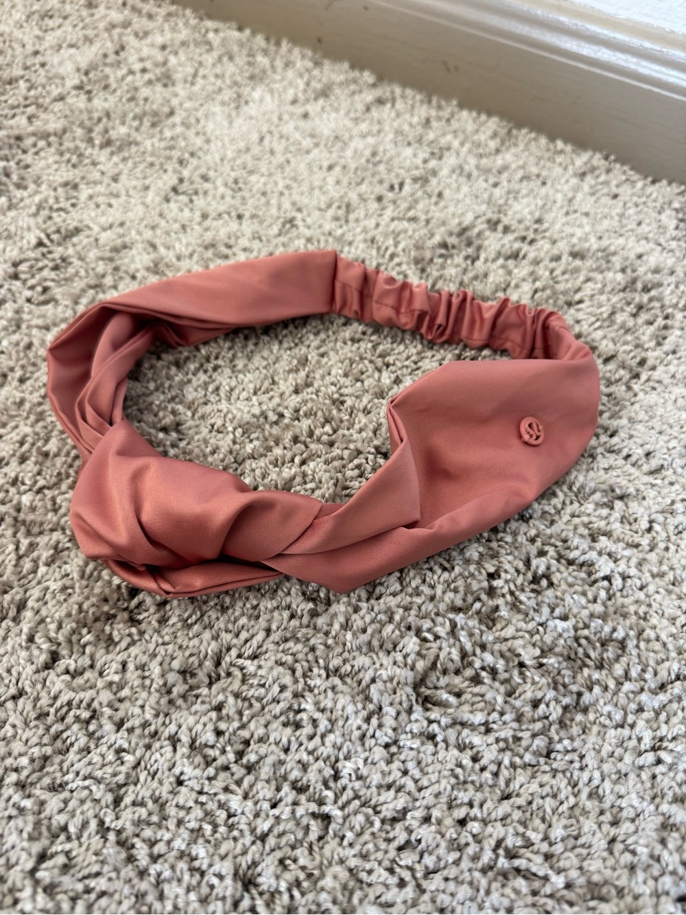 lululemon Pink Twist Headband